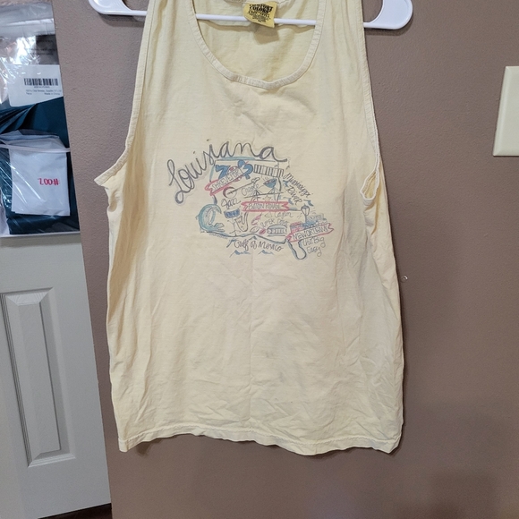 Yellow Graphic Tank Top - Picture 4 of 7
